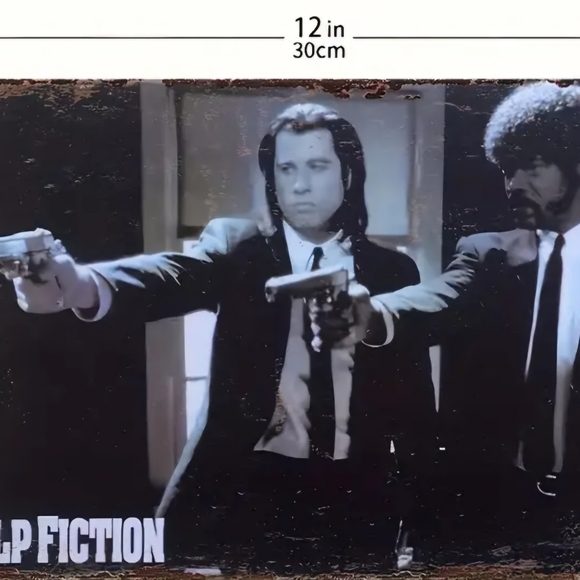 Pulp Fiction Movie Decorative Tin Sign - Picture 2 of 5